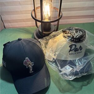 Bundle of 2 Golf Gods SnapBack baseball hats Par Golf angry golfer New with tags